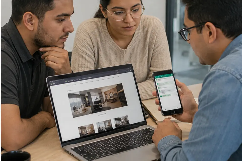 Landing page para conseguir oportunidades comerciales